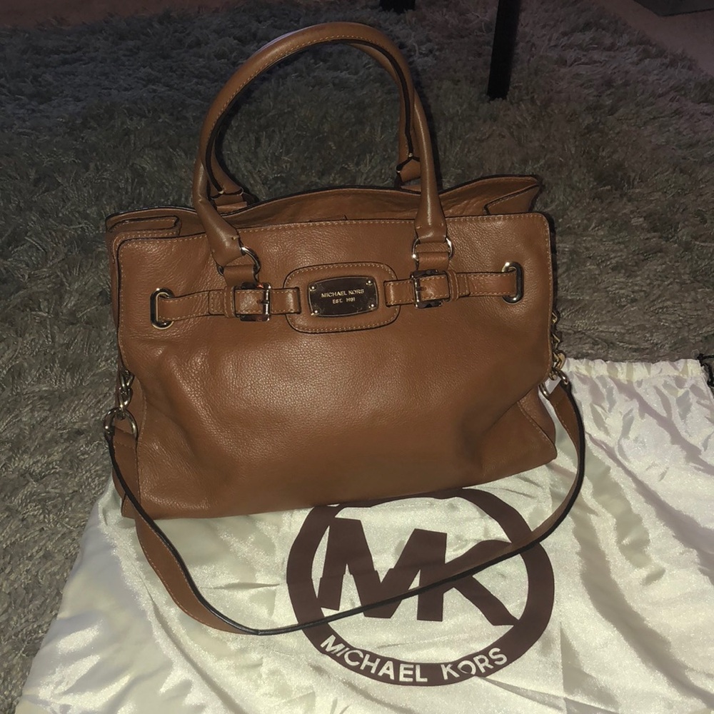 Tan Michael Kors purse